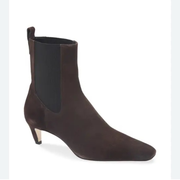 Reformation Roberta Boss Suede Kitten Heel Chelsea Booties 11